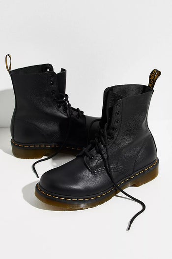 the black lace up Dr. Martens boots