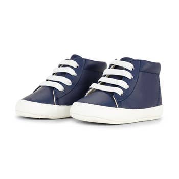 navy blue sneakers with faux laces