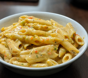 reviewer photo of a creamy pasta dish made in the instant pot