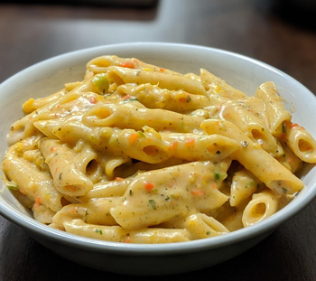reviewer photo of a creamy pasta dish made in the instant pot