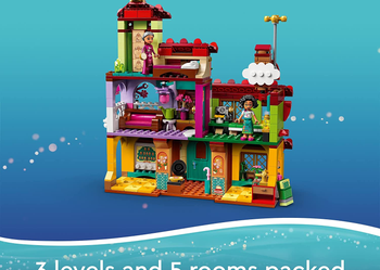 the other side of the lego set with multiple rooms