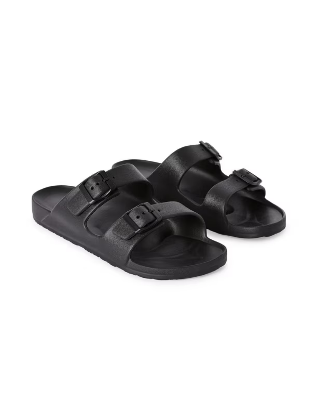 black sandals
