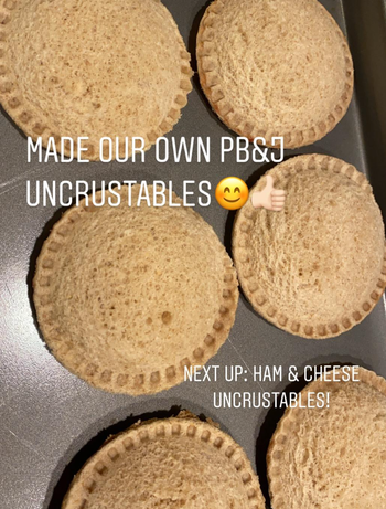 reviewer photo of homemade uncrustables 