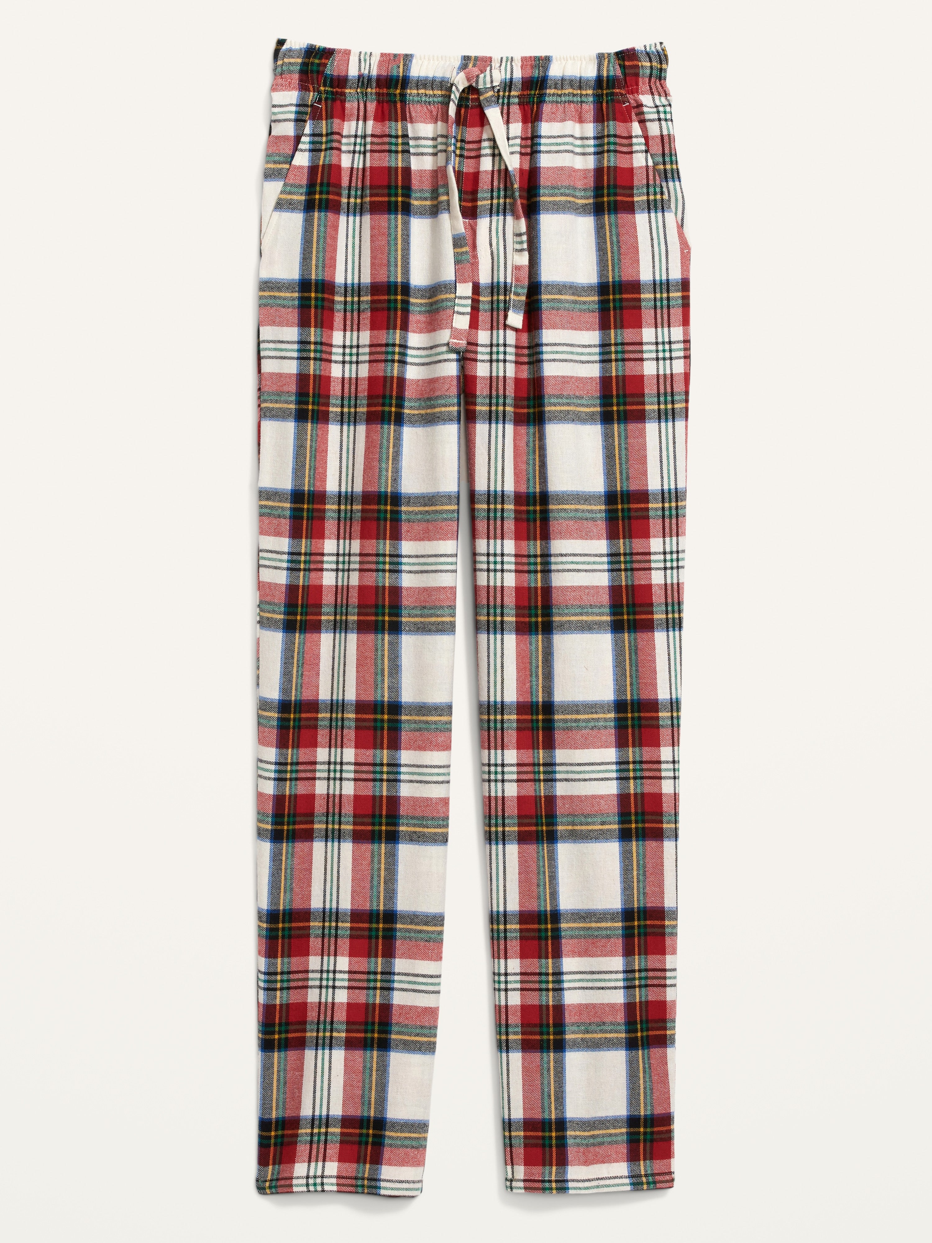 Plaid jingle jammies pants