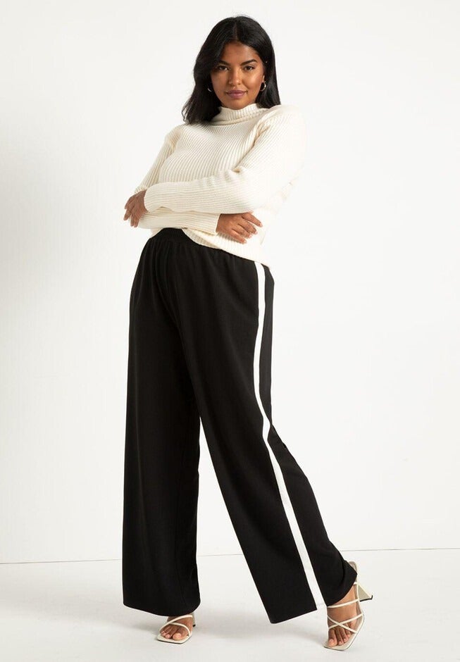 Cozy Cord High-Waisted Wide Leg Pant - - Fabletics Canada