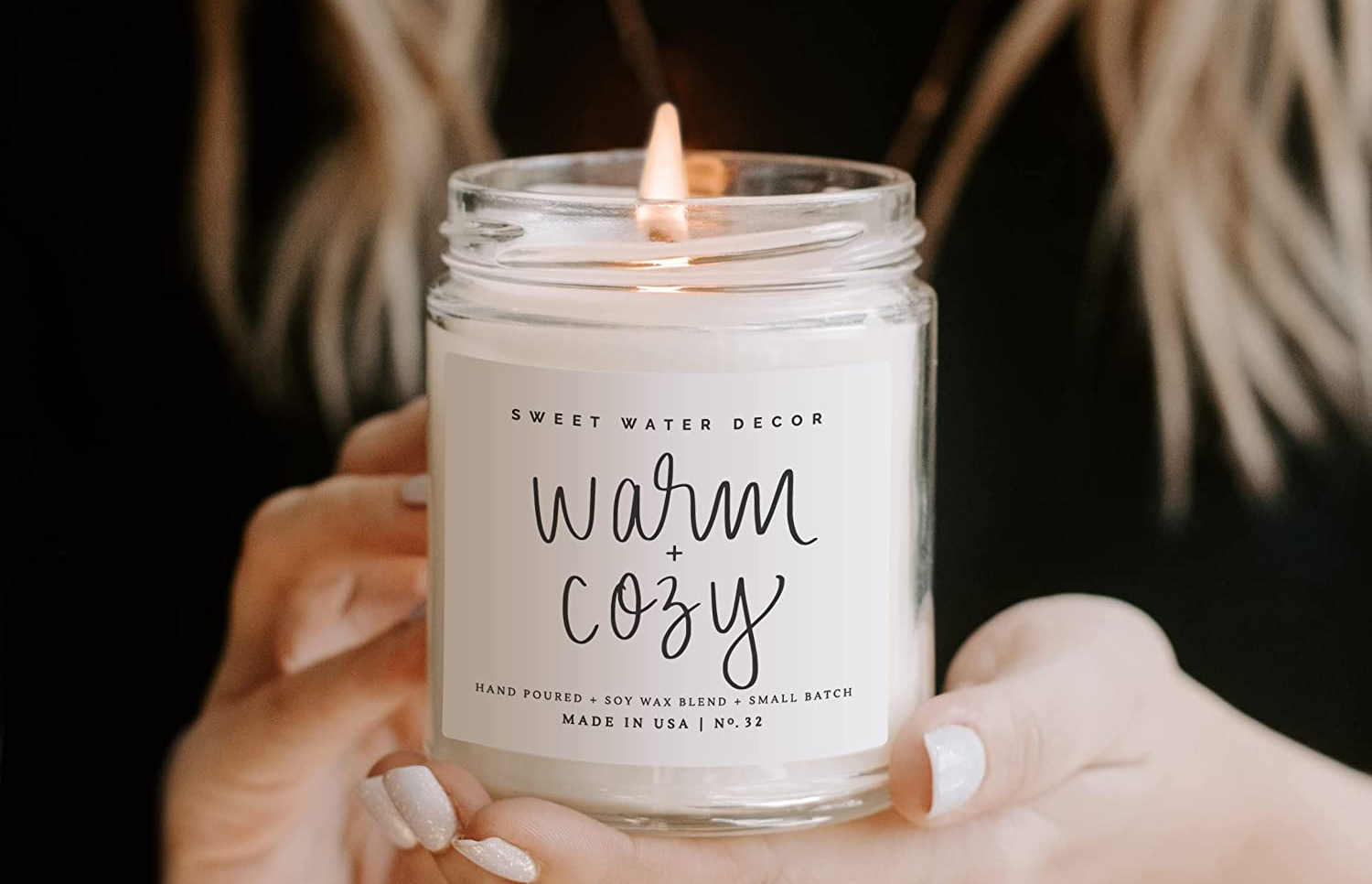 the warm and cozy candle 