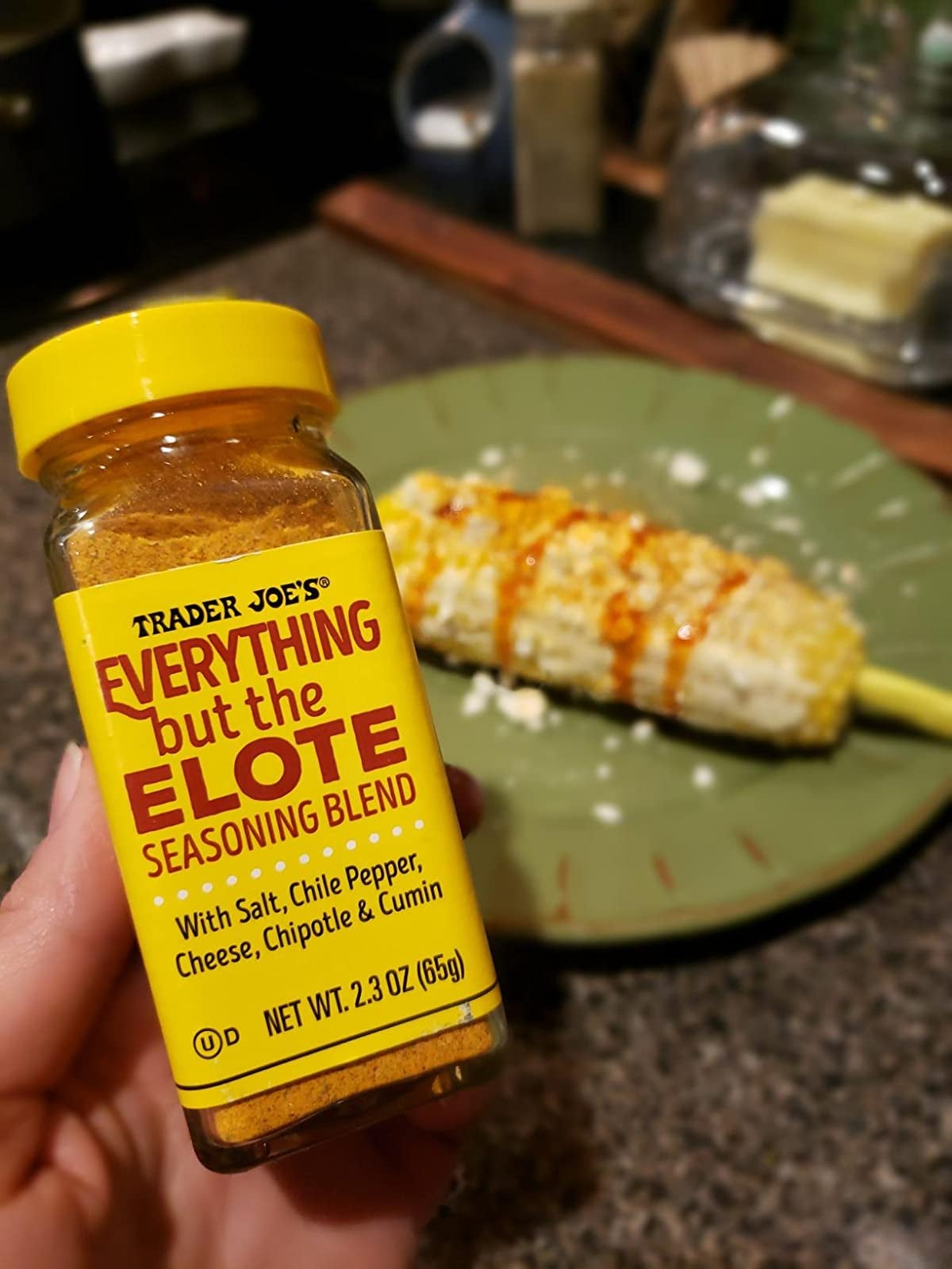  Trader Joe's Everything But The Elote Seasoning Blend 2.3 Oz!  Mix Of Salt, Chili Pepper, Cheese, Chipotle, And Cumin! Perfect For Your  Tasty Homemade Elote Mexican Snack! Choose Your Pack! (