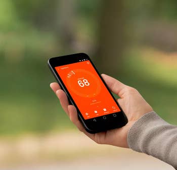 Image of thermostat app on a phone