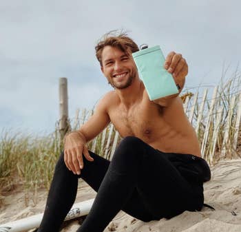 a model holding the phone case up