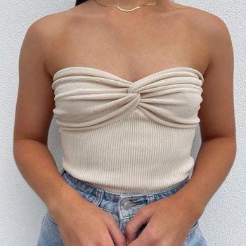 the top in beige