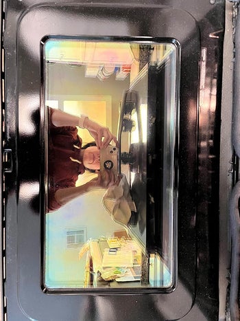 a reviewer phot of the same door now sparkling clean 