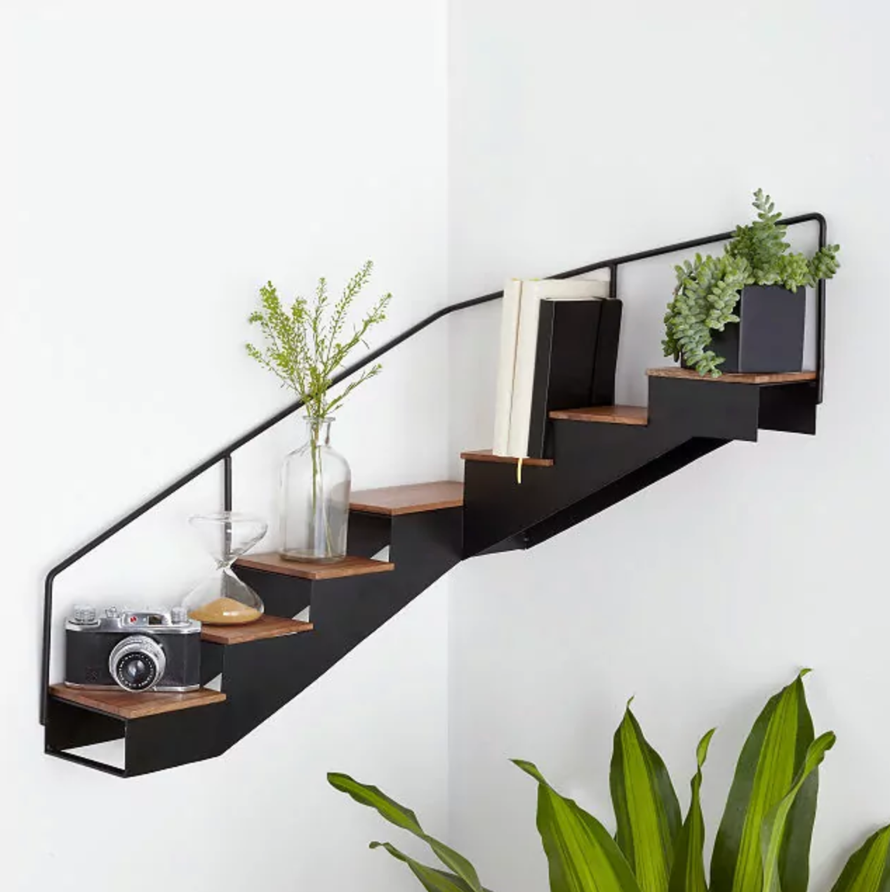 large floating corner shelves