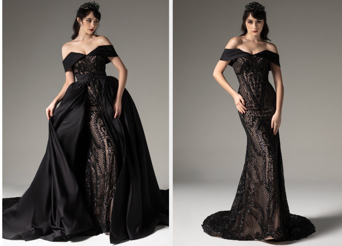 31 Best Black Wedding Dresses For Stylishly Edgy Brides