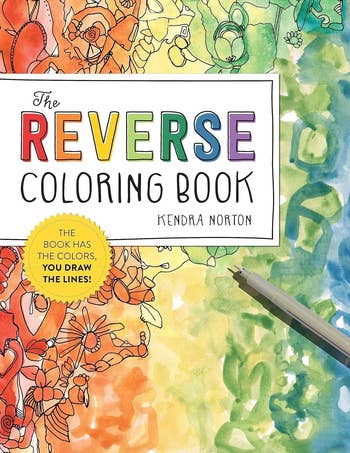 the cover of the reverse coloring book