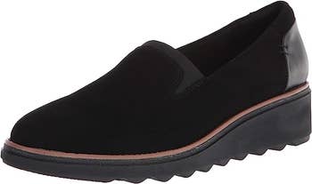 the black loafers