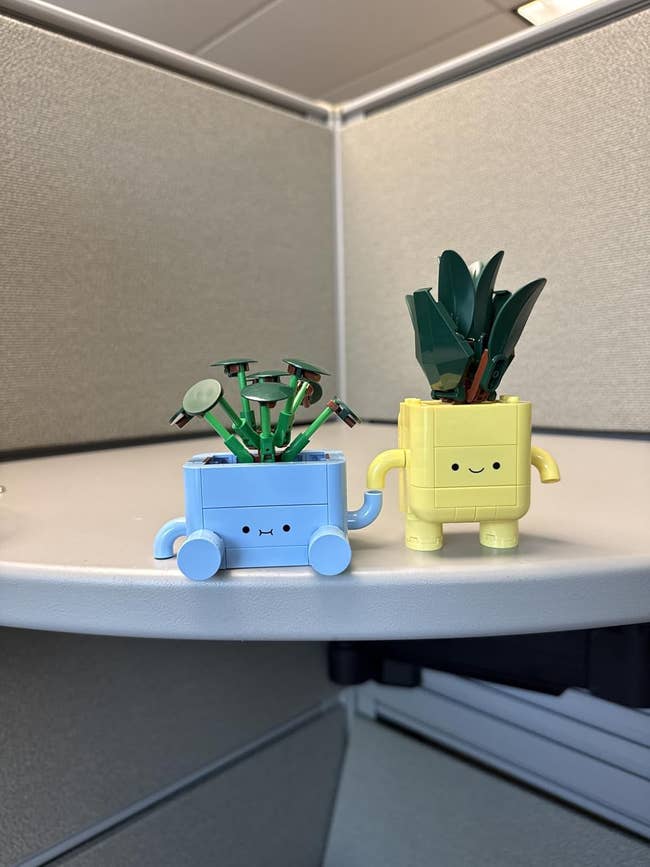 Macetas de flores de Lego