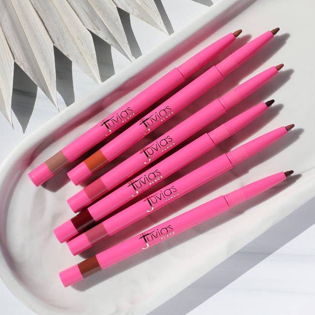 the lip liners in various colors