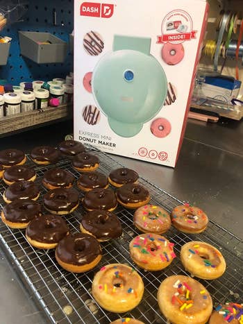 a reviewers decorated donuts