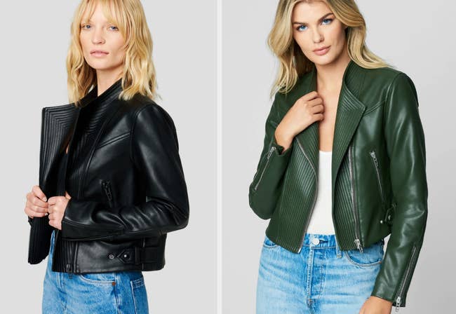 Best fake leather jacket hot sale