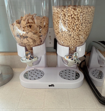 reviewer image of the cereal dispensers