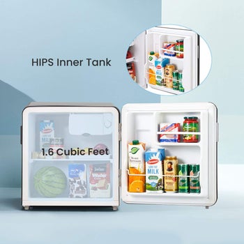 Interior of product with food and beverages