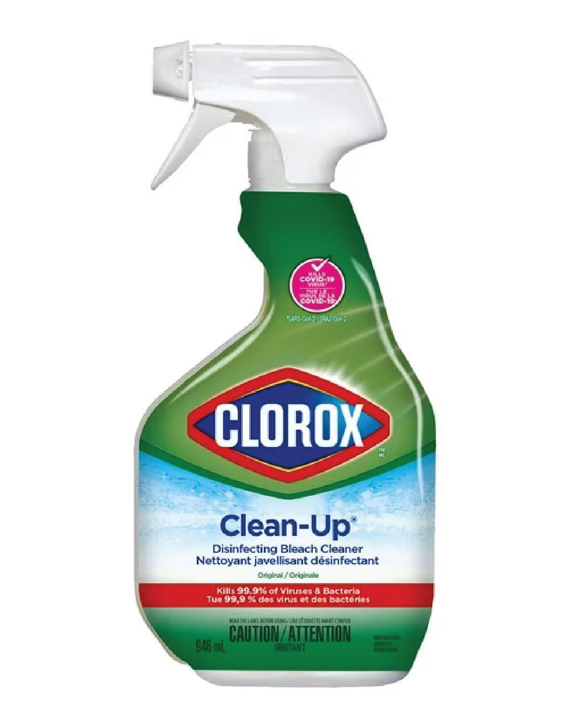 clorox in a spray bottle 