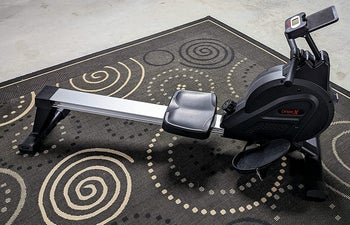 reviewer photo of a rowing machine