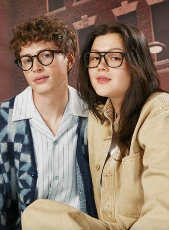 models wearing Marvel-inspired glasses