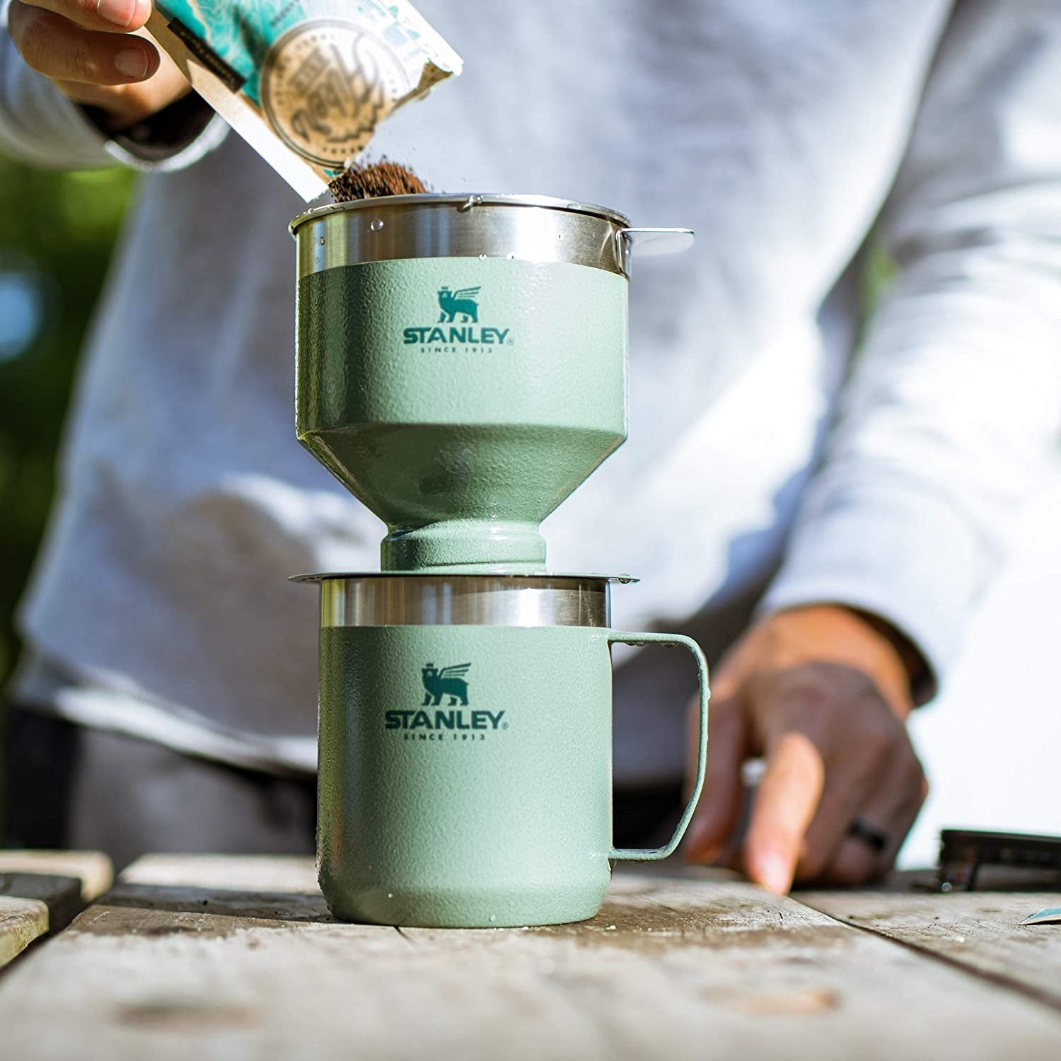 the green pour over coffee maker