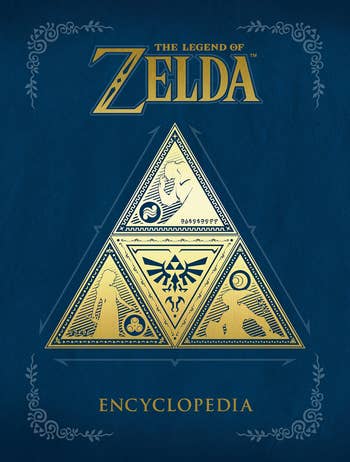 a dark blue coffee table book about the zelda video game series