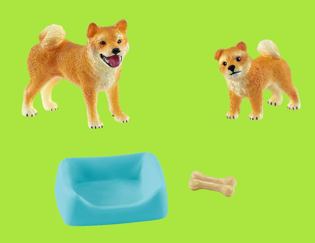 Dog toys with bed and bone