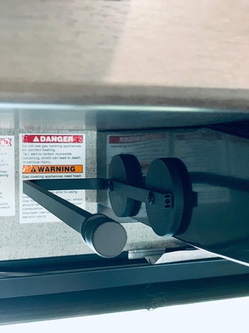 the black paper towel holder