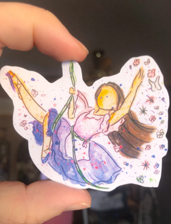 a water color isabella sticker