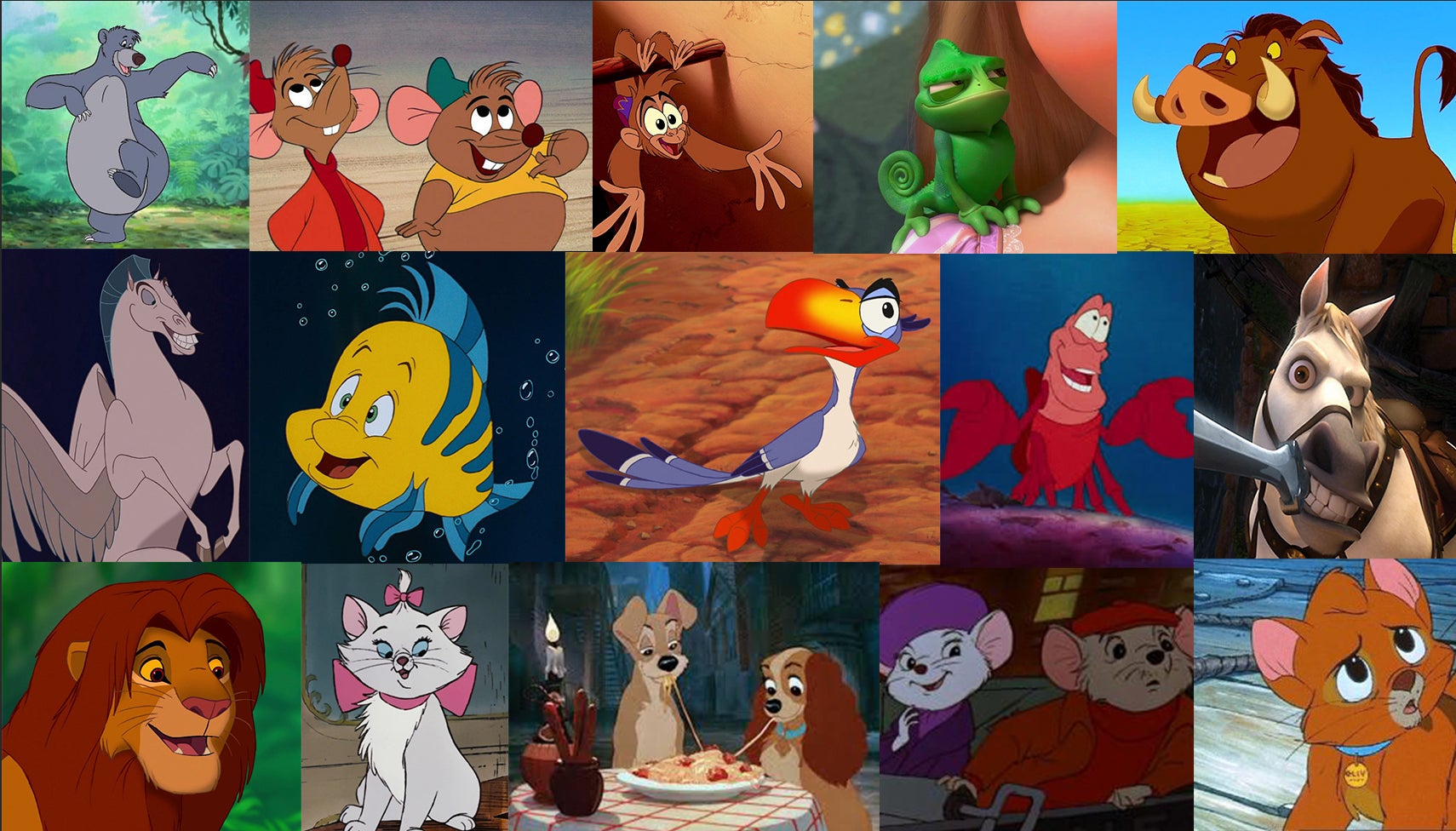 130+ Great List of Disney Animal Characters