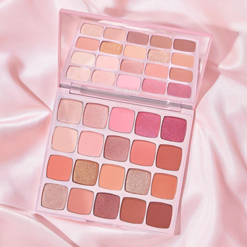 Tartlette palette open showing the different pink shades