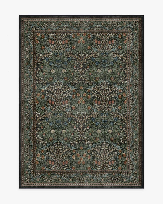 the Blackthorn Forest Green Rug