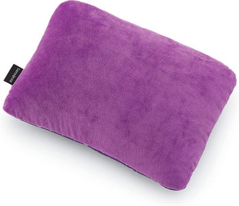the pillow converted to a square-shaped pillow