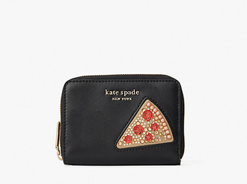 Kate Spade wallet with pizza on it