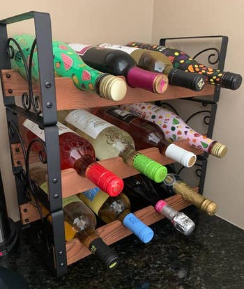 Reviewer image of 3-tier wine rack
