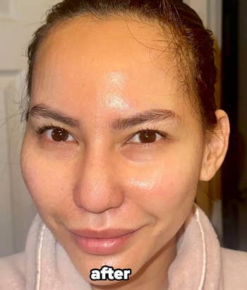 the reviewer aft taking the disguise disconnected with glowing skin