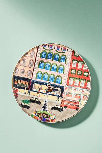 London-themed plate