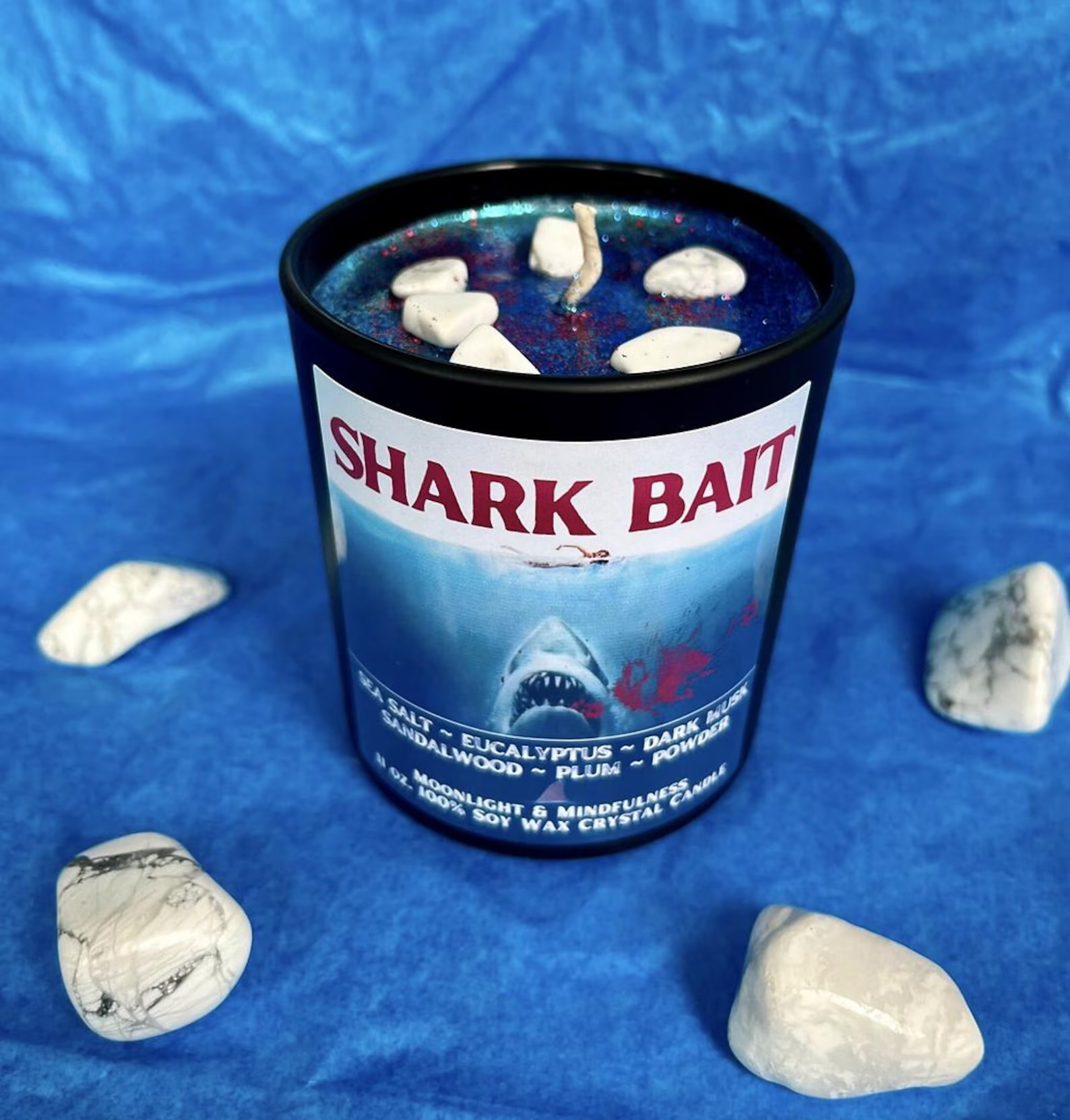 Candle labeled 