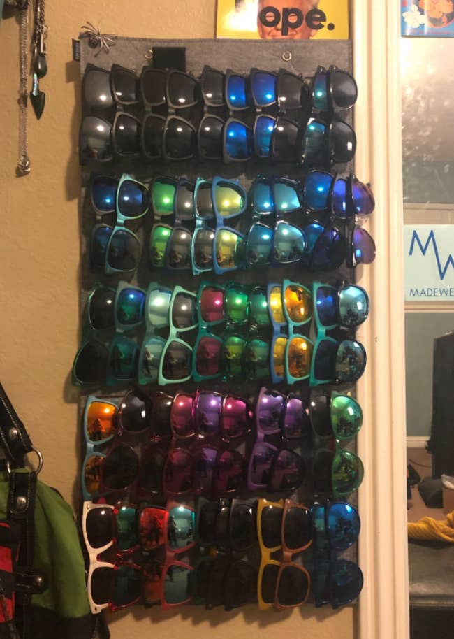 reviewer image of sunglasses organizer 