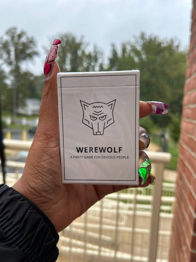Me holding the werewolf game