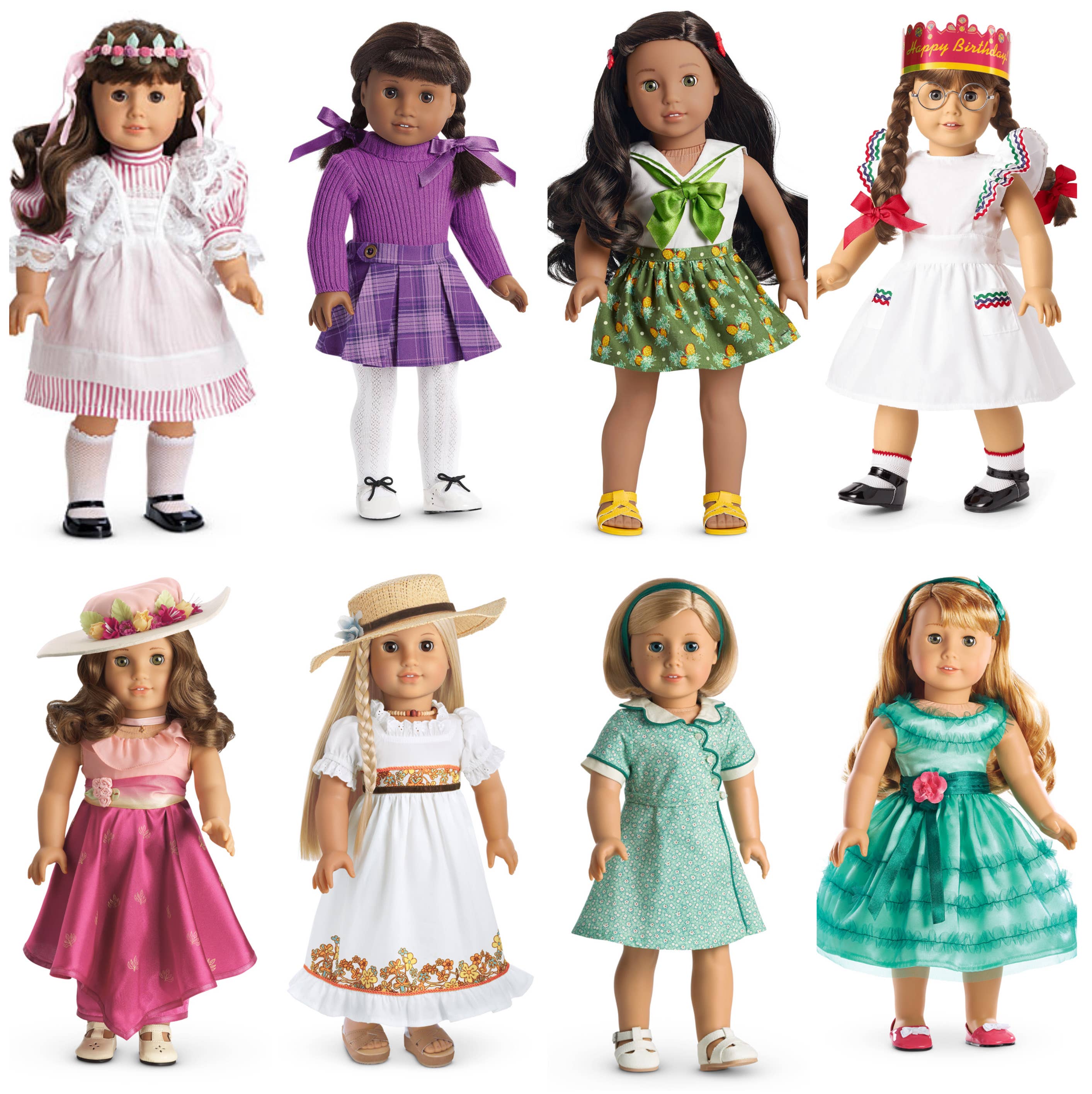 Can You Match The American Girl Birthday Outfits To Their Correct