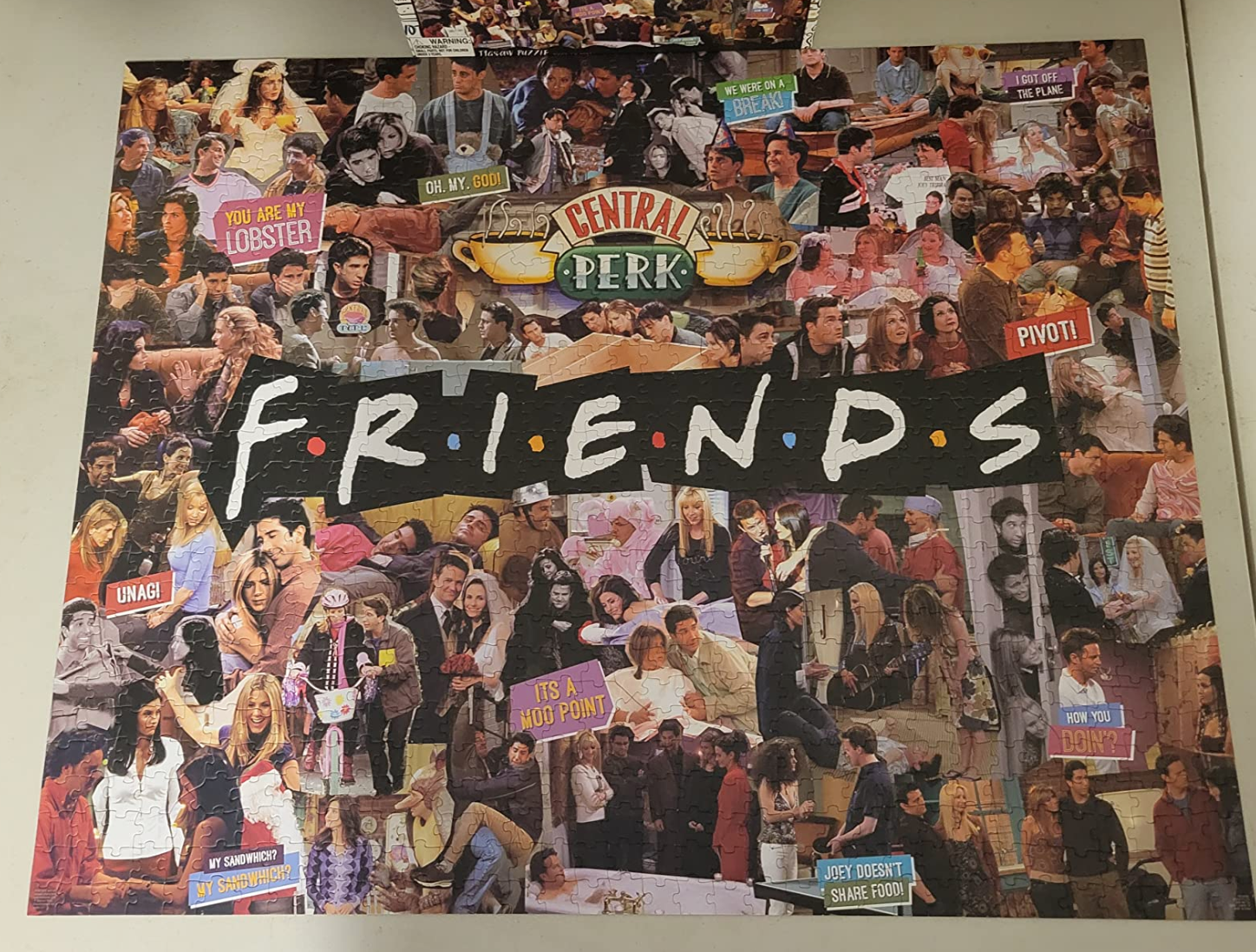 reviewer photo of the completed friends puzzle