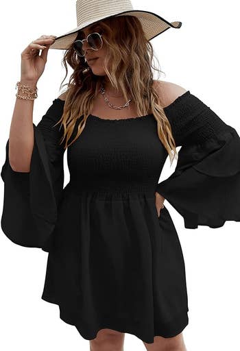 model in the black version