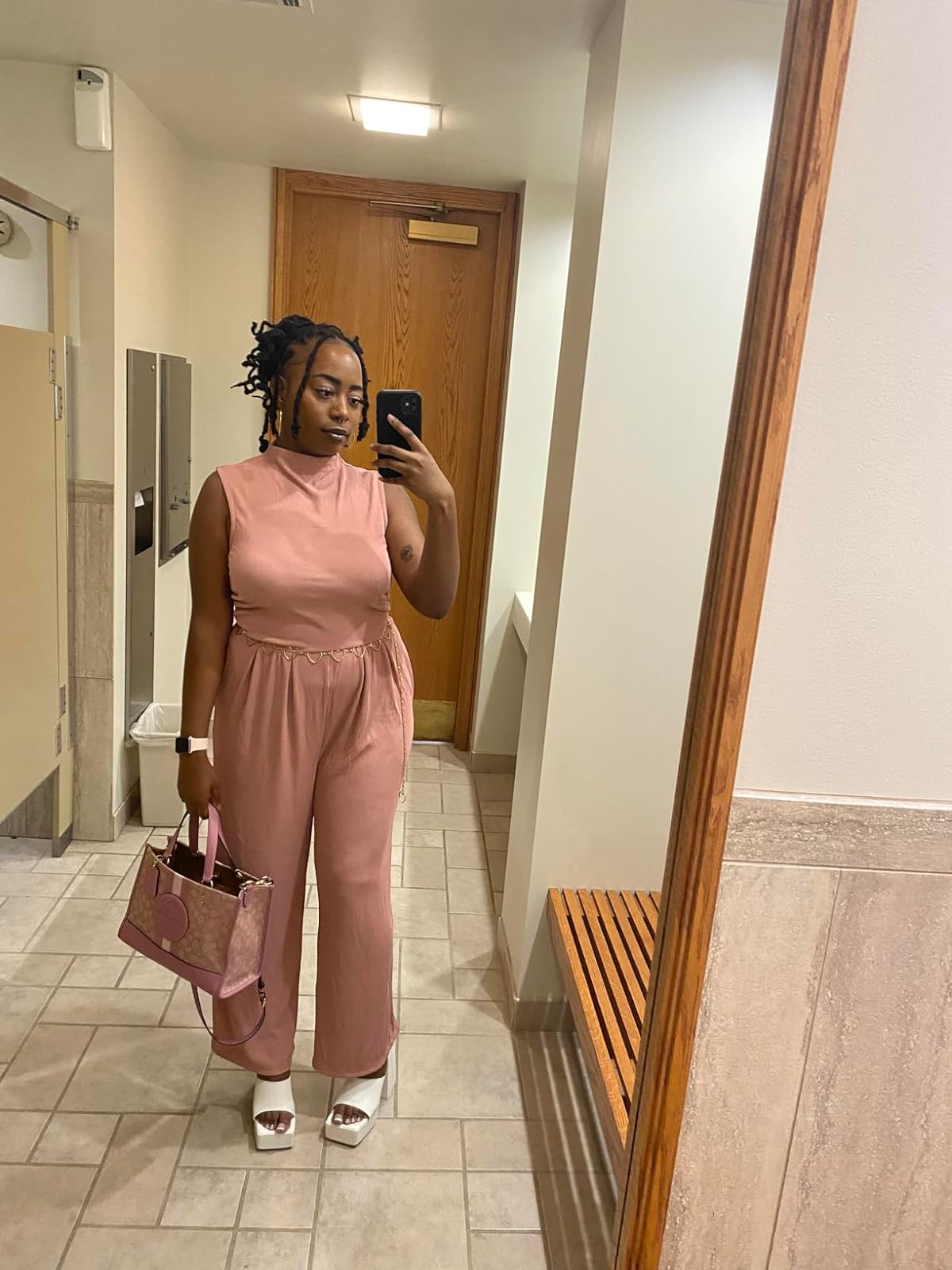 reviewer successful  the airy   pinkish  jumpsuit