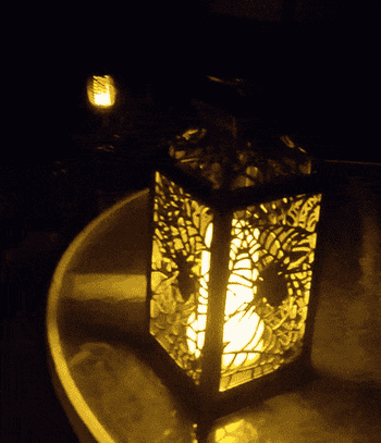 gif of reviewer's lamp glowing multiple colors 