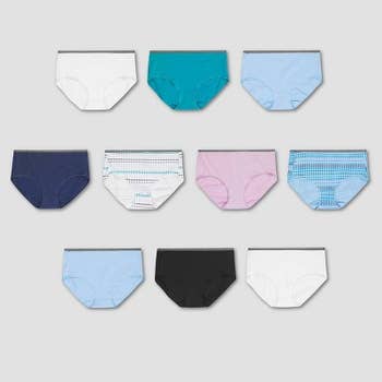 product image of ten-pack ot underwear in assorted colors